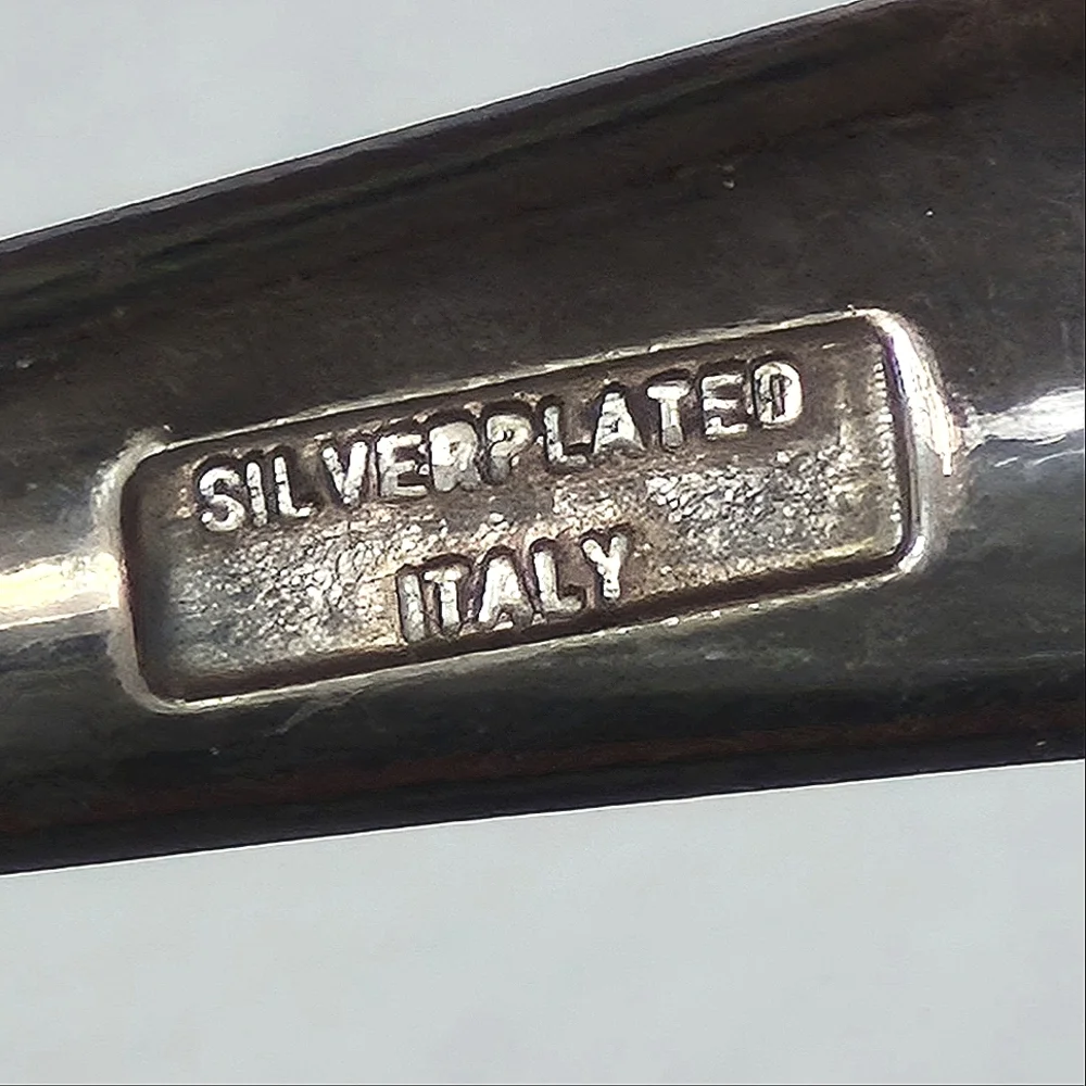 Vintage Silverplate Serving Salad Fork&Antique 1911 Silver Rose Butter Knife